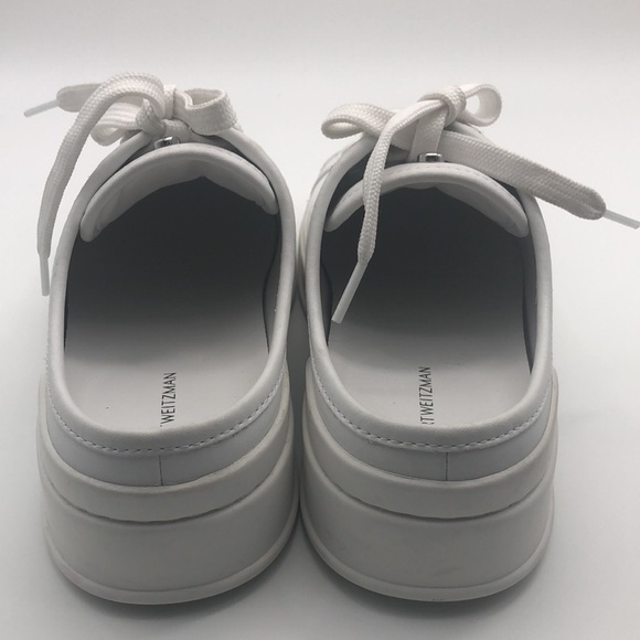 STUART WEITZMAN Skater Flatform Mules. - Picture 10 of 10
